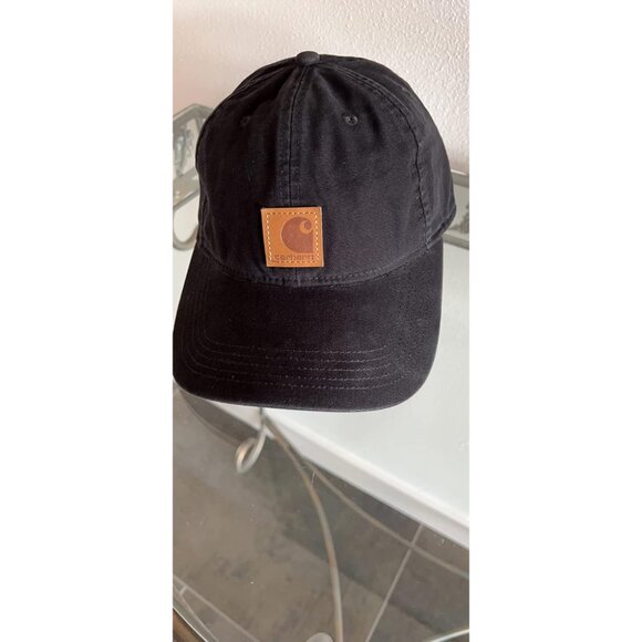 🆕Carhartt Men's Black Cotton Canvas Adjustable Fit Cap - Picture 1 of 2